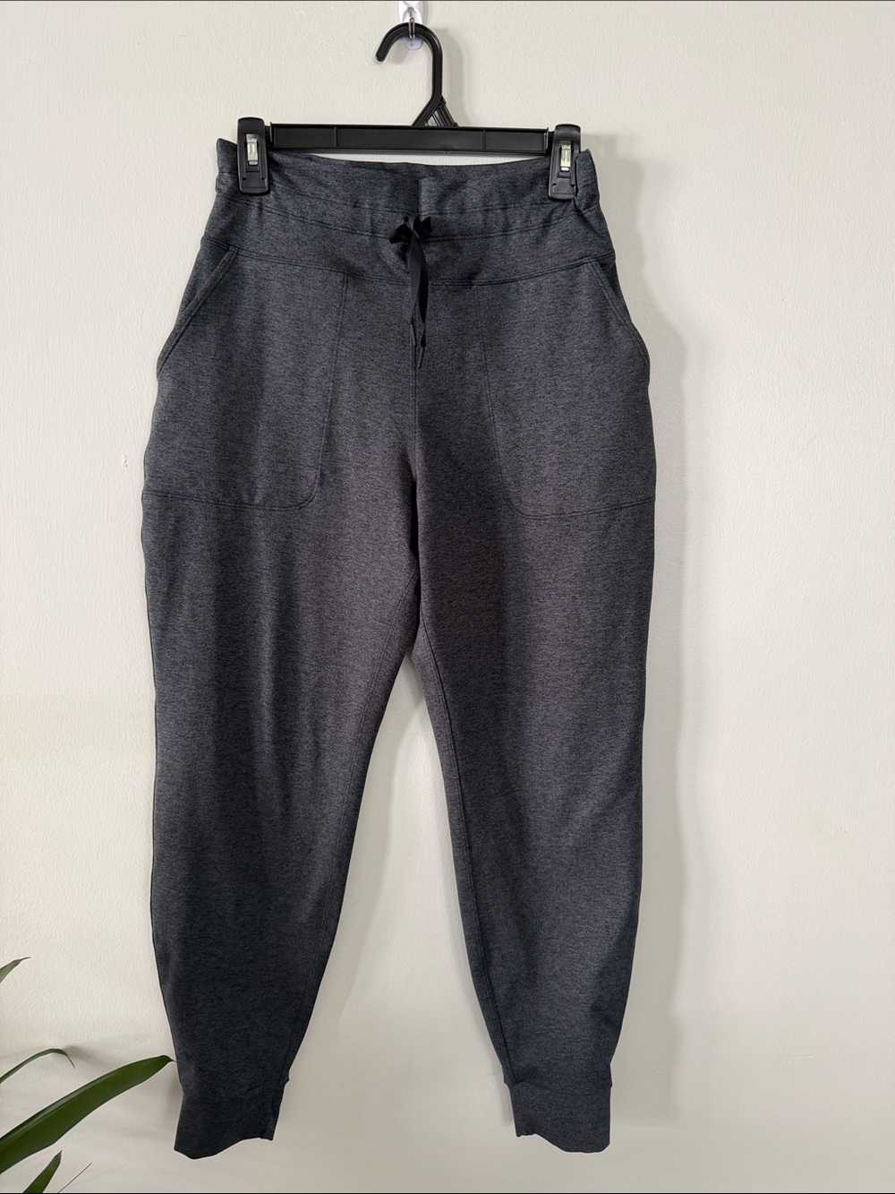 SPANX Charcoal Drawstring Jogger Pants